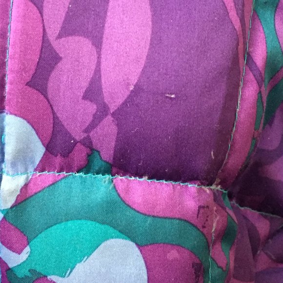 North Face purple green down jacket - size S - Picture 8 of 15